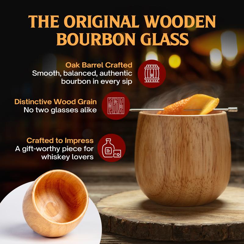 Oaklite™ - Handcrafted Whiskey Glass