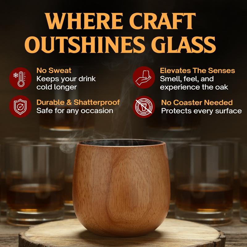 Oaklite™ - Handcrafted Whiskey Glass