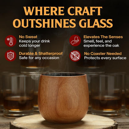 Oaklite™ - Handcrafted Whiskey Glass